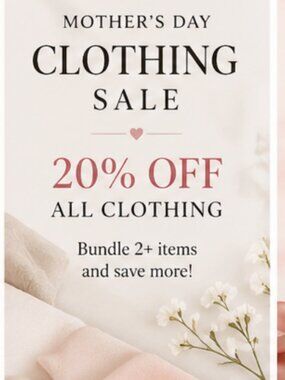 Mother’s Day Clothing Sale 💐 Not for sale – promo listing